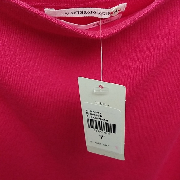 NWT Anthropologie Hot Pink Knit Tank Top - Picture 7 of 14